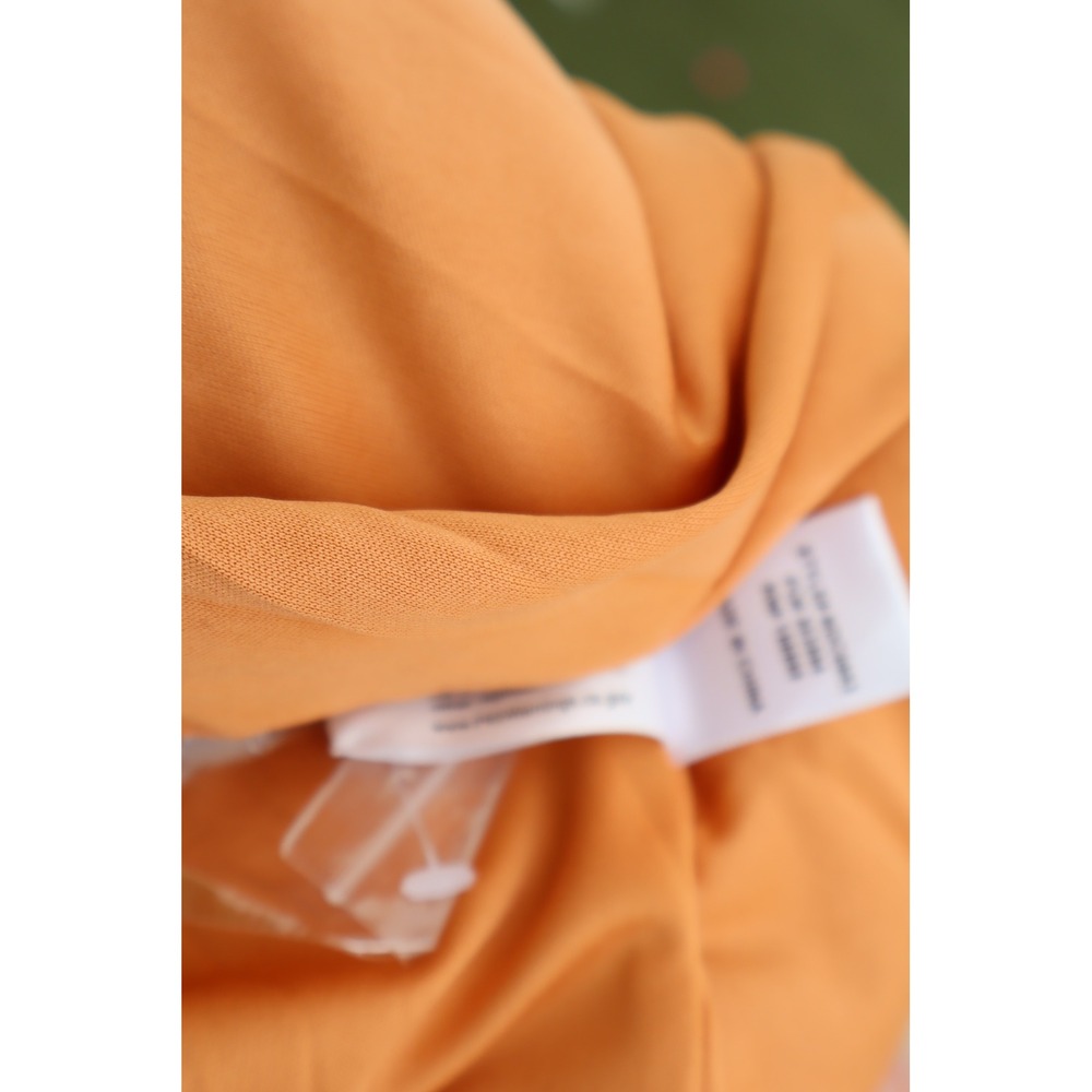 Promesa Peach Textured Deep V-Neck Twist Front Mini Women Dress Small NWOT - Picture 7 of 11